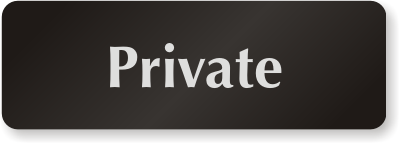 Private Sign