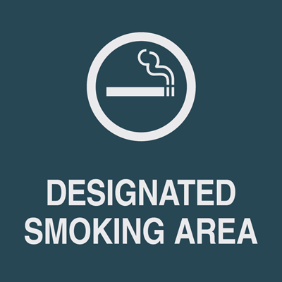 Designated Smoking Area, with Graphic