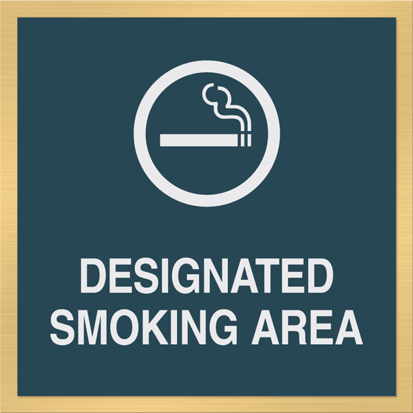 Designated Smoking Area, with Graphic