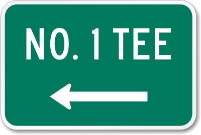 No. 1 Tee (left arrow)