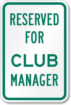 Reserved for Club Manager