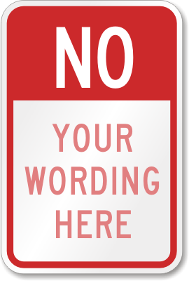 NO (red reverse)