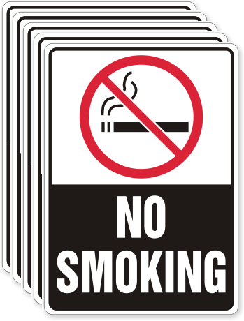 No Smoking Label