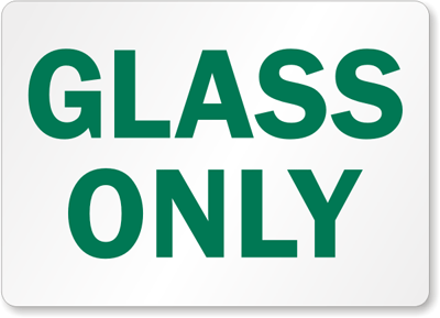 Glass Sign