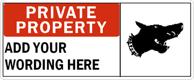 PRIVATE PROPERTY Sign