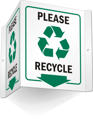 Please Recycle Sign