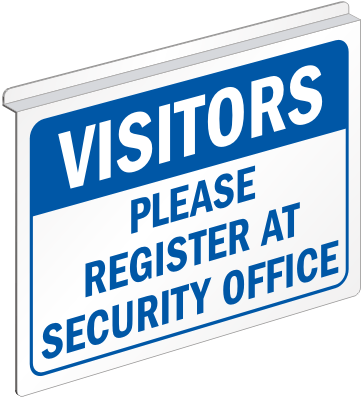 Visitors Please Register At Security Office