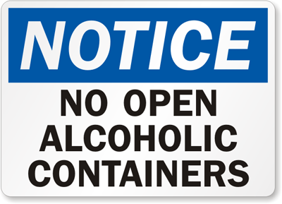 No Open Alcoholic Containers
