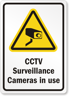 CCTV Surveillance Cameras Sign