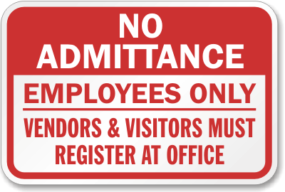 image: no admittance