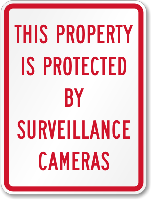 Surveillance Cameras Sign