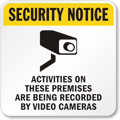 Surveillance Cameras Sign