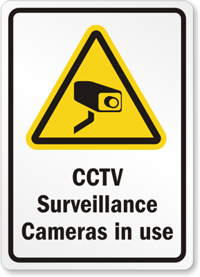 best security camera for parking lot on CCTV Surveillance Camera Sign: CCTV Surveillance Cameras in use