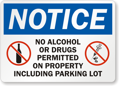 No Alcohol Drugs