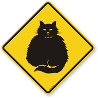 Fat-Cat Symbol Guard Cat Sign