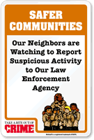 Safer Communities McGruff Sign