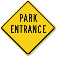 PARK ENTRANCE Sign