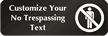 No Trespassing Symbol Sign