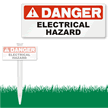 Danger Electrical Hazard bolt-on Sign