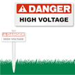 Danger High Voltage EasyStake Sign