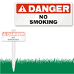 Danger No Smoking clip-on Sign
