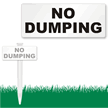 No Dumping EasyStake Sign and Stake