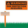 Warning Eye Protection Required EasyStake Sign