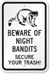 Secure Trash Sign