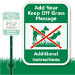 Custom Keep Off Grass LawnBoss Sign
