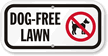 Dog-free Lawn (with Graphic) Sign