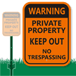 Keep Out No Trespassing Sign