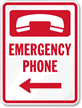 Emergency Phone Sign