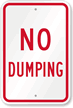 No Dumping Sign