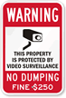 No Dumping Warning Sign (with Graphic)
