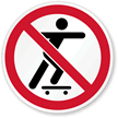 No Skate Boarding symbol Sign