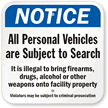 Notice No Drugs  Alcohol Or Weapons Sign