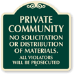 Private Community No Distribution Of Materials SignatureSign™