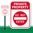 Private Property Do Not Enter Sign