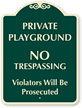 No Trespassing Violators Will Be Prosecuted Sign