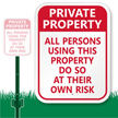 Private Property Sign