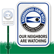 Neighborhood Crime Watch Suspicious Activities Reported Sign