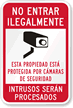 Bilingual Video Surveillance Sign