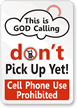 Cell Phone Use Prohibited Label