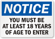 Entrance Security Check Sign