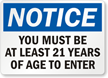 Entry Rules Sign