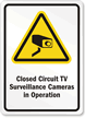 Closed Circuit TV Surveillance Cameras Sign