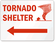 Tornado Shelter Sign