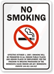 No Smoking Effective October 1, 2007, Sign