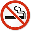 No Smoking (Symbol only) Sign