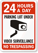 Parking Lot Video Surveillance Sign